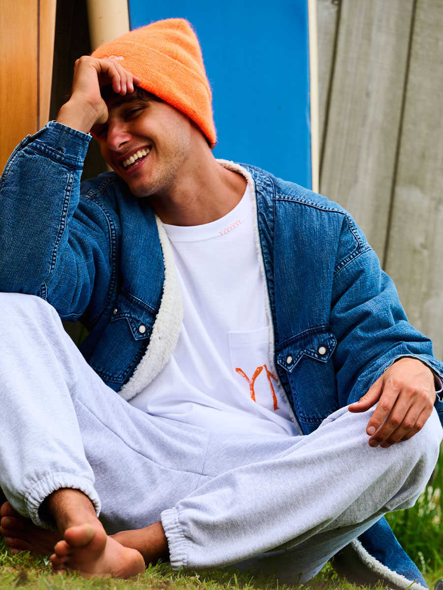 SAFARI サファリ別注限定品 REMI RELIEF デニムボアカーディガン SAFARI サファリ別注限定品 REMI RELIEF デニムボアカーディガン